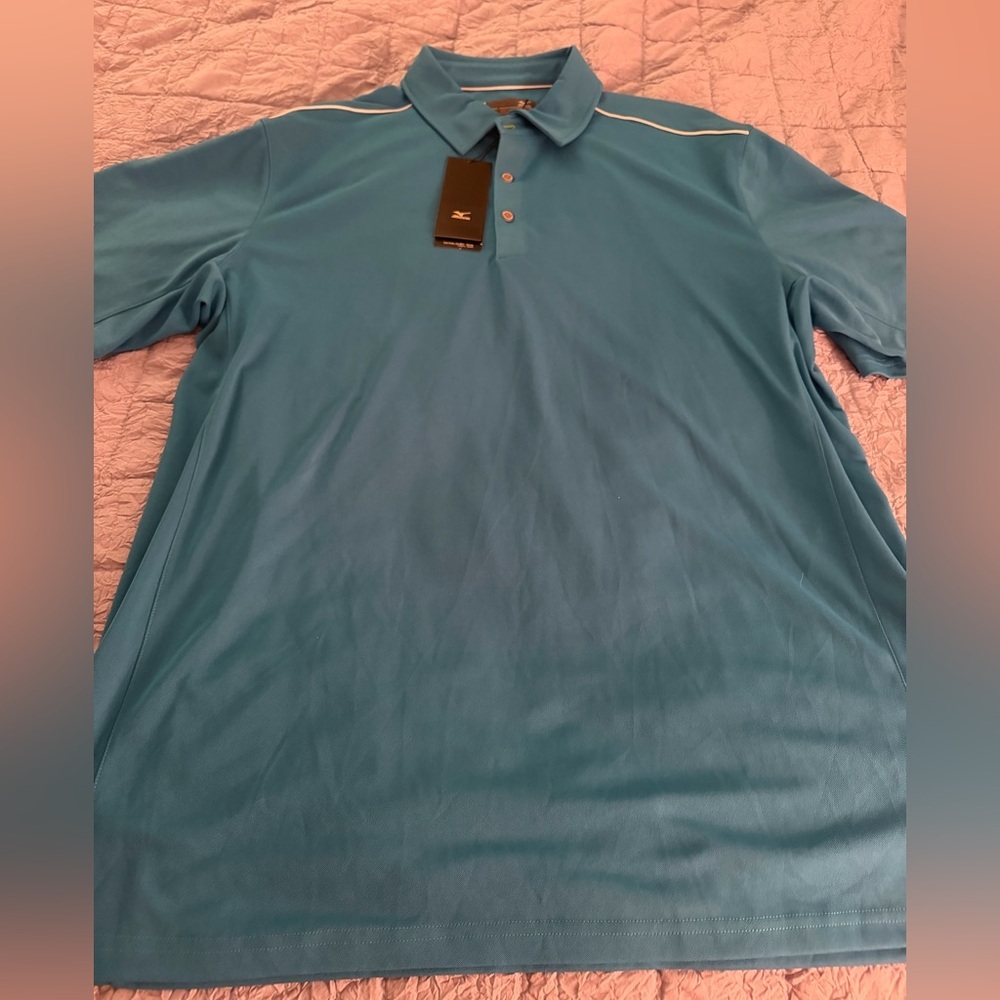 Mizuno Men's Classic Polo Shirt in Teal - NWT Mens XL